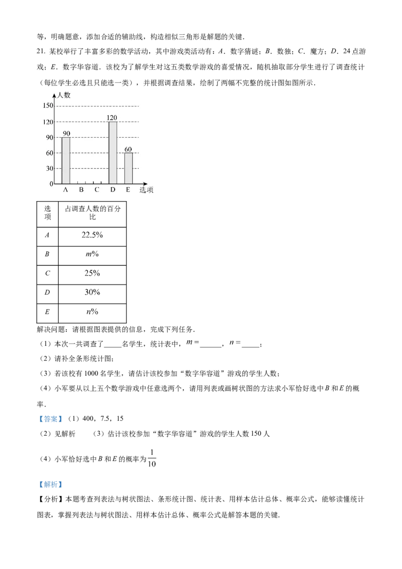 精品解析：2025年安徽省合肥市中考数学多校联考一模试卷（解析版）_2025年安徽省中考模拟试卷数学_2025年安徽数学一模卷62份_精品解析：2025年安徽省合肥市中考数学多校联考一模试卷