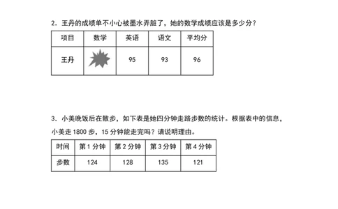 四年级数学下册典型例题系列之第八单元：平均数问题专项练习（原卷版）人教版_2026春人教版数学四年级下册_四下人教数学_四年级下册_专项练习
