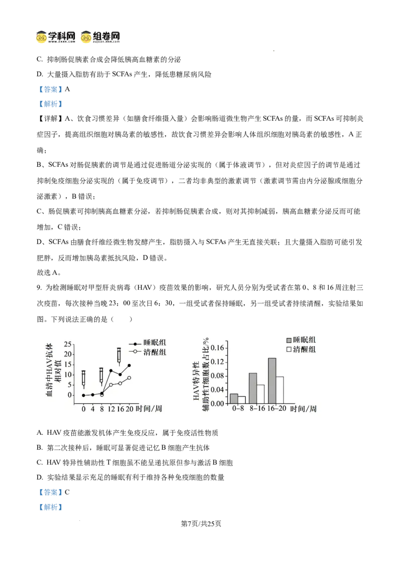 精品解析：2026届山东省菏泽市高三下学期一模生物试题（解析版）