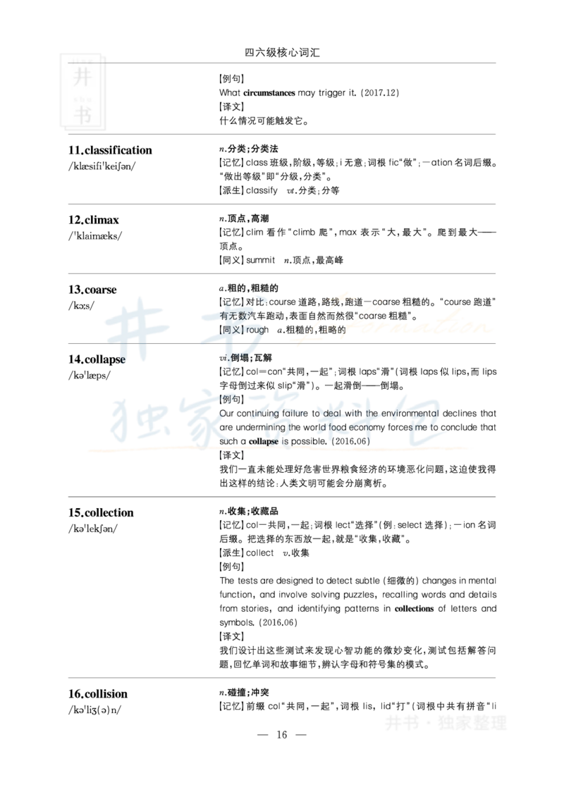 四六级核心词汇_大学英语四六级_赠送_四六级作文模板+单词_四六级单词正序＋乱序