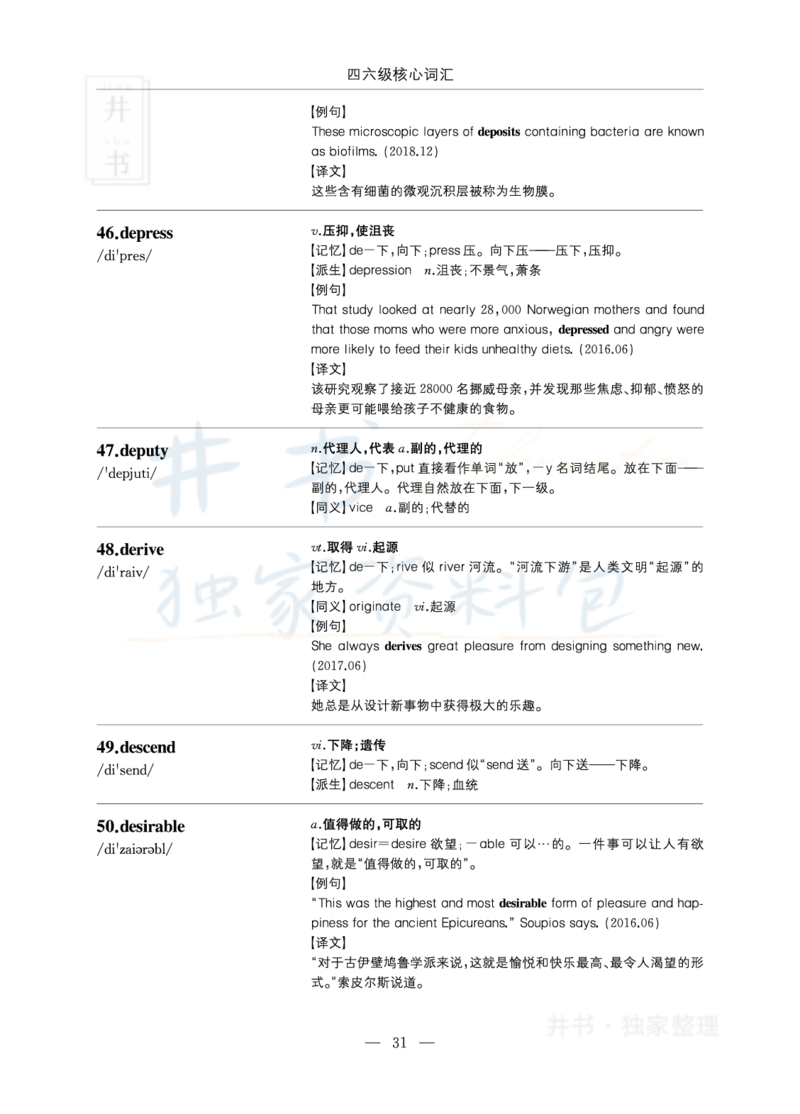 四六级核心词汇_大学英语四六级_赠送_四六级作文模板+单词_四六级单词正序＋乱序