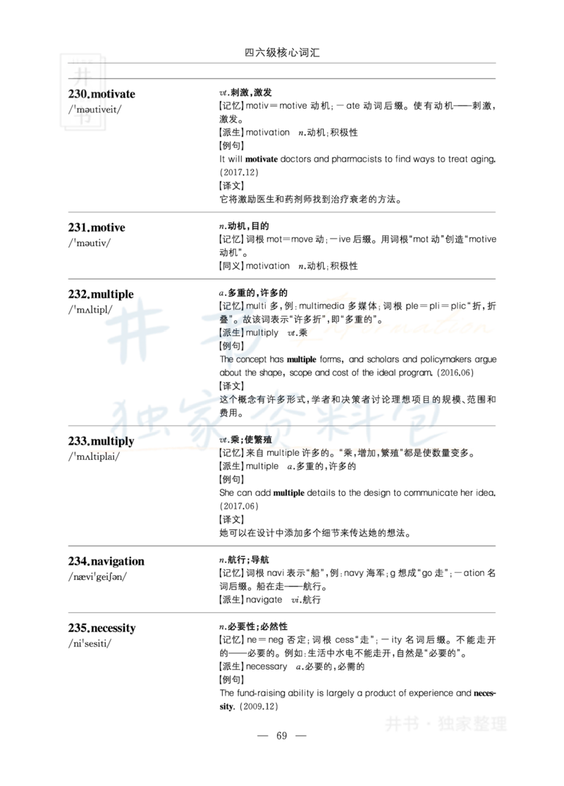 四六级核心词汇_大学英语四六级_赠送_四六级作文模板+单词_四六级单词正序＋乱序