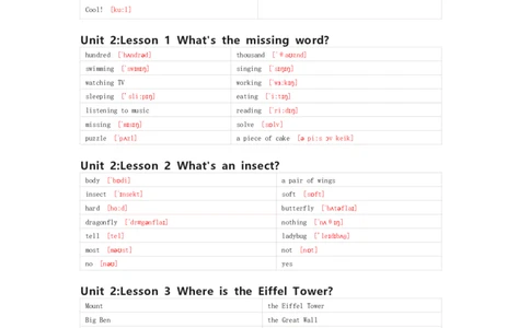 川教版英语五年级上册单词默写表_26春四年级上下册人教版_四上英语合集人教版PEP英语四年级上册新教材（教学视频+课件+动画+音频+练习+教案）_17练习资料_《小学英语单词默写表》