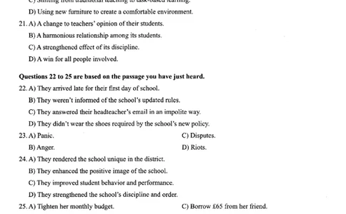 2025.12四级真题第1套_大学英语四六级_大学英语四级+六级_四级真题_四级真题_2025年12月CET4题+答案+音频新