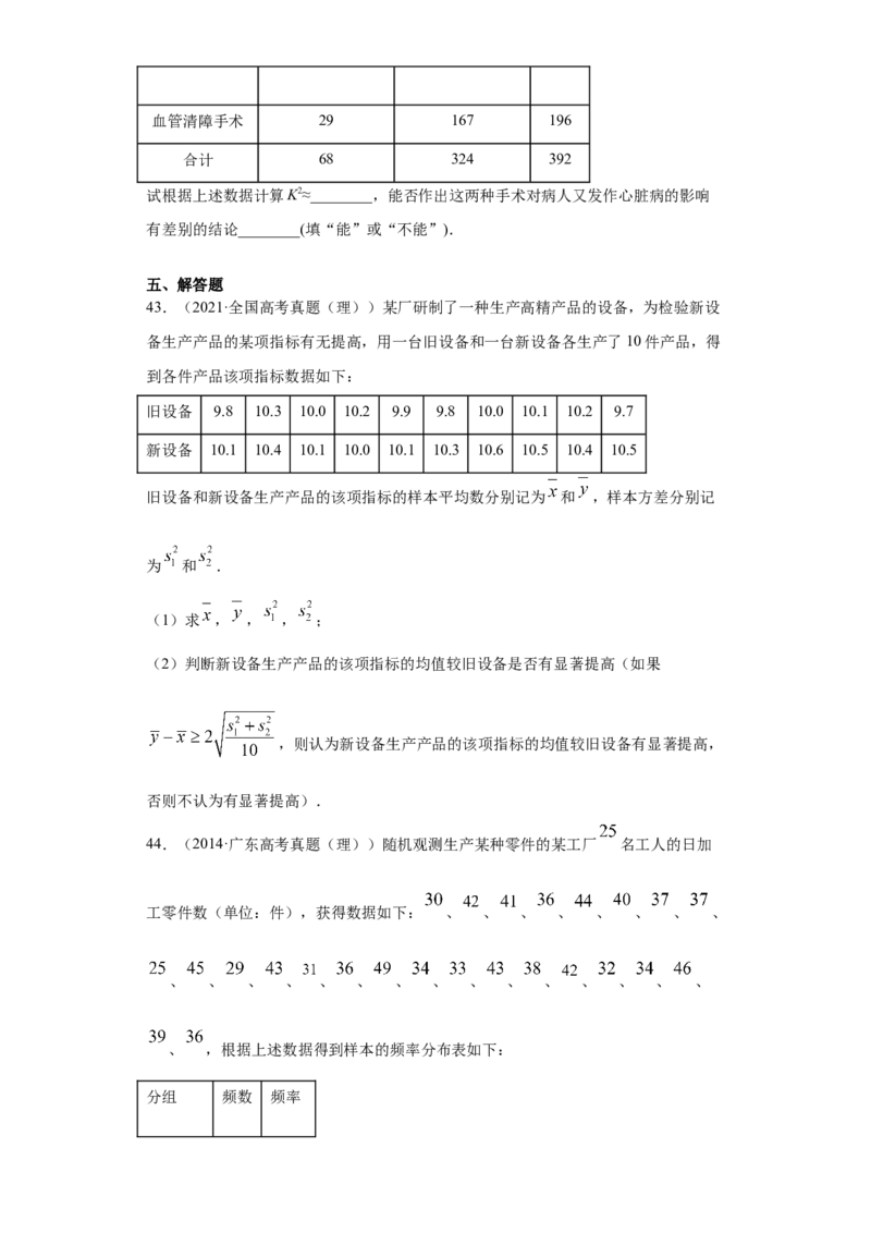 02卷第九章　统计与统计案例《真题模拟卷》－2022年高考一轮数学单元复习（新高考专用）(原卷版)_02高考数学_新高考复习资料_2022年新高考资料_第09章　统计与统计案例