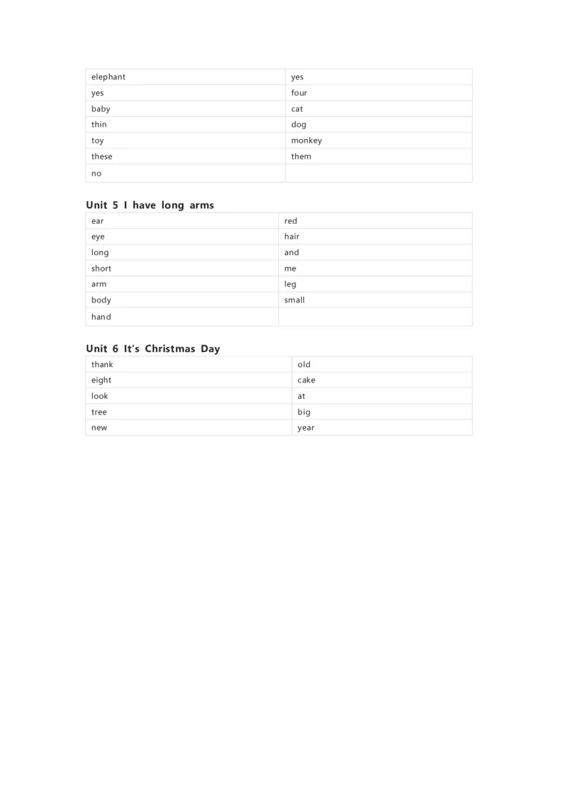北京版（一起）英语二年级上册单词默写表_26春四年级上下册人教版_四上英语合集人教版PEP英语四年级上册新教材（教学视频+课件+动画+音频+练习+教案）_17练习资料_北京版