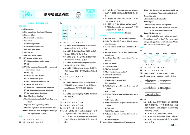 26春好卷三年级英语下（JJ版）0_26春好卷英语冀教_26春好卷英语冀教三下
