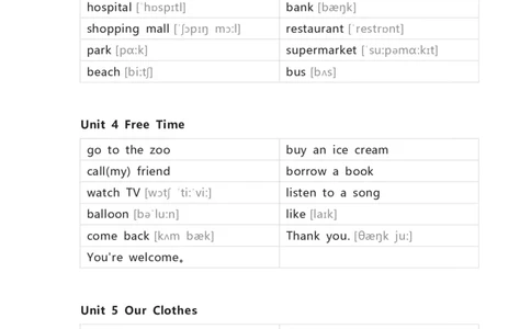 开心版小学英语四年级下册单词默写表_26春四年级上下册人教版_四上英语合集人教版PEP英语四年级上册新教材（教学视频+课件+动画+音频+练习+教案）_17练习资料_开心版_3-6下册