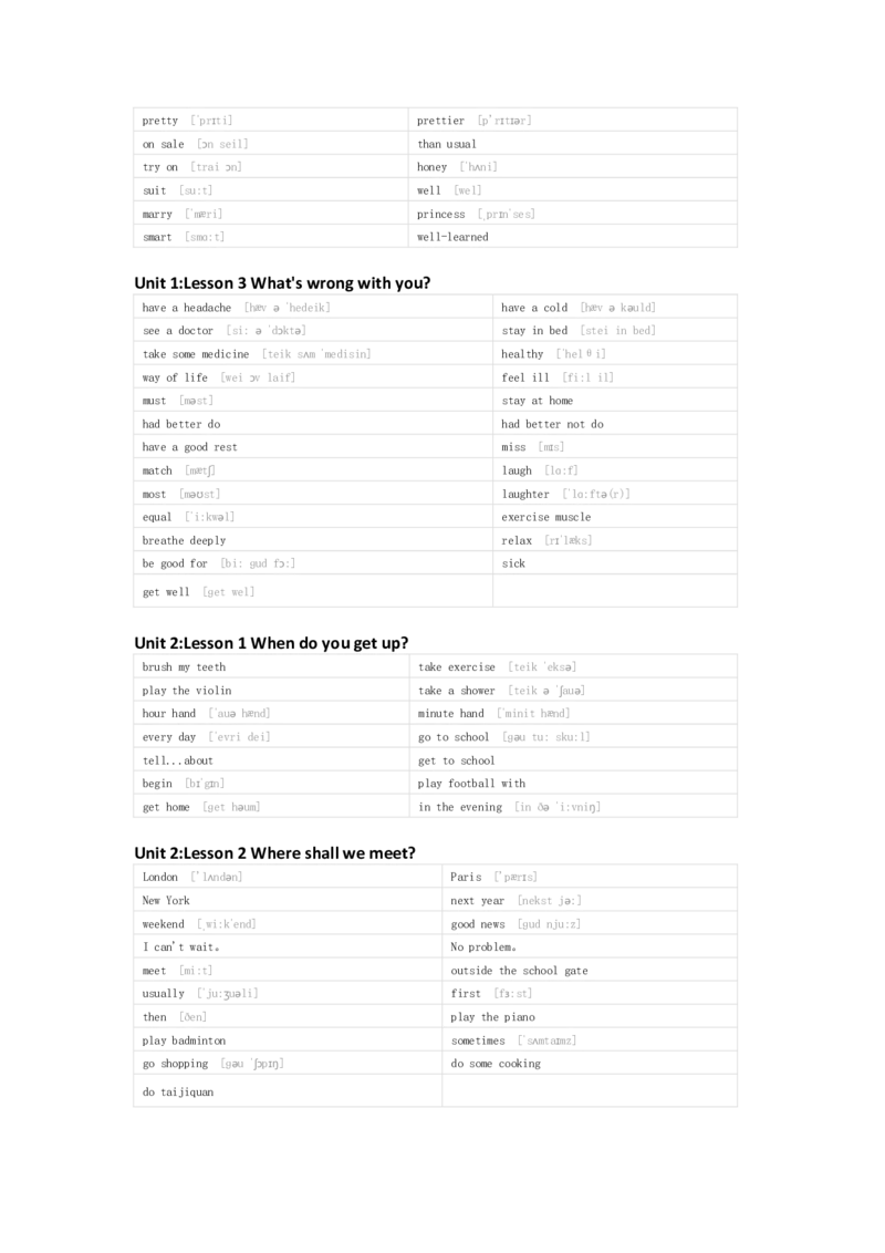 川教版英语六年级下册单词默写表_26春四年级上下册人教版_四上英语合集人教版PEP英语四年级上册新教材（教学视频+课件+动画+音频+练习+教案）_17练习资料_《小学英语单词默写表》