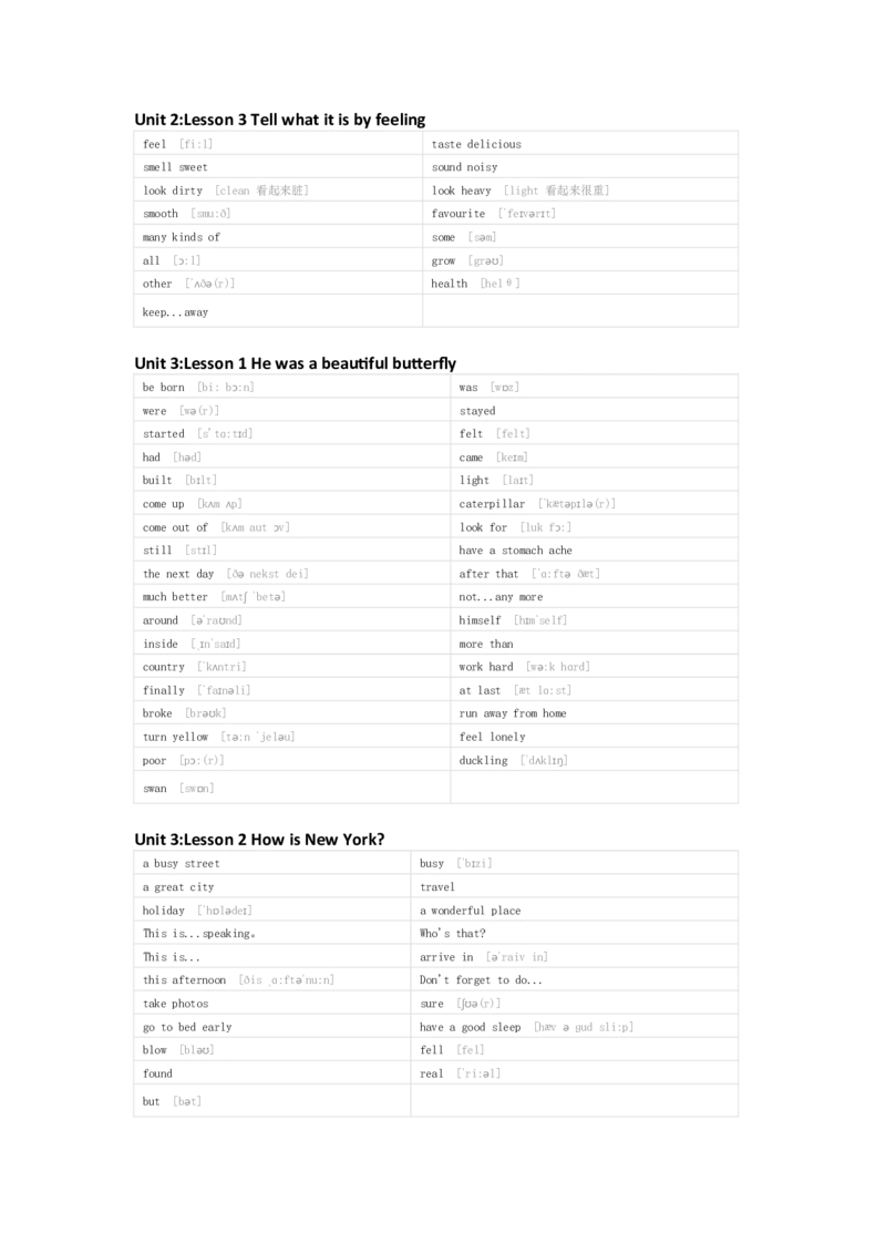 川教版英语六年级下册单词默写表_26春四年级上下册人教版_四上英语合集人教版PEP英语四年级上册新教材（教学视频+课件+动画+音频+练习+教案）_17练习资料_《小学英语单词默写表》