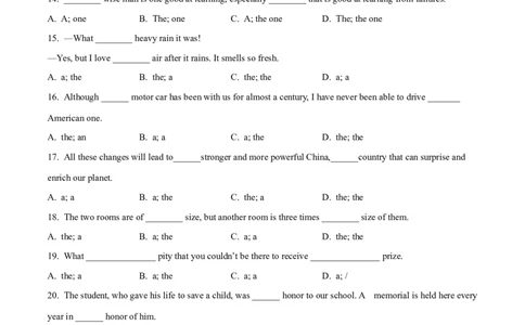 02冠词与代词常考点专练(解析版)-2022年高考英语一轮复习小题多维练(新高考专用版)_03高考英语_新高考复习资料_2022年新高考资料_2022年新高考英语一轮复习