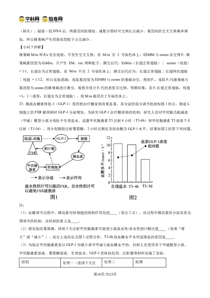 精品解析：2026届山东济宁市高三第一次模拟考试生物试题（解析版）