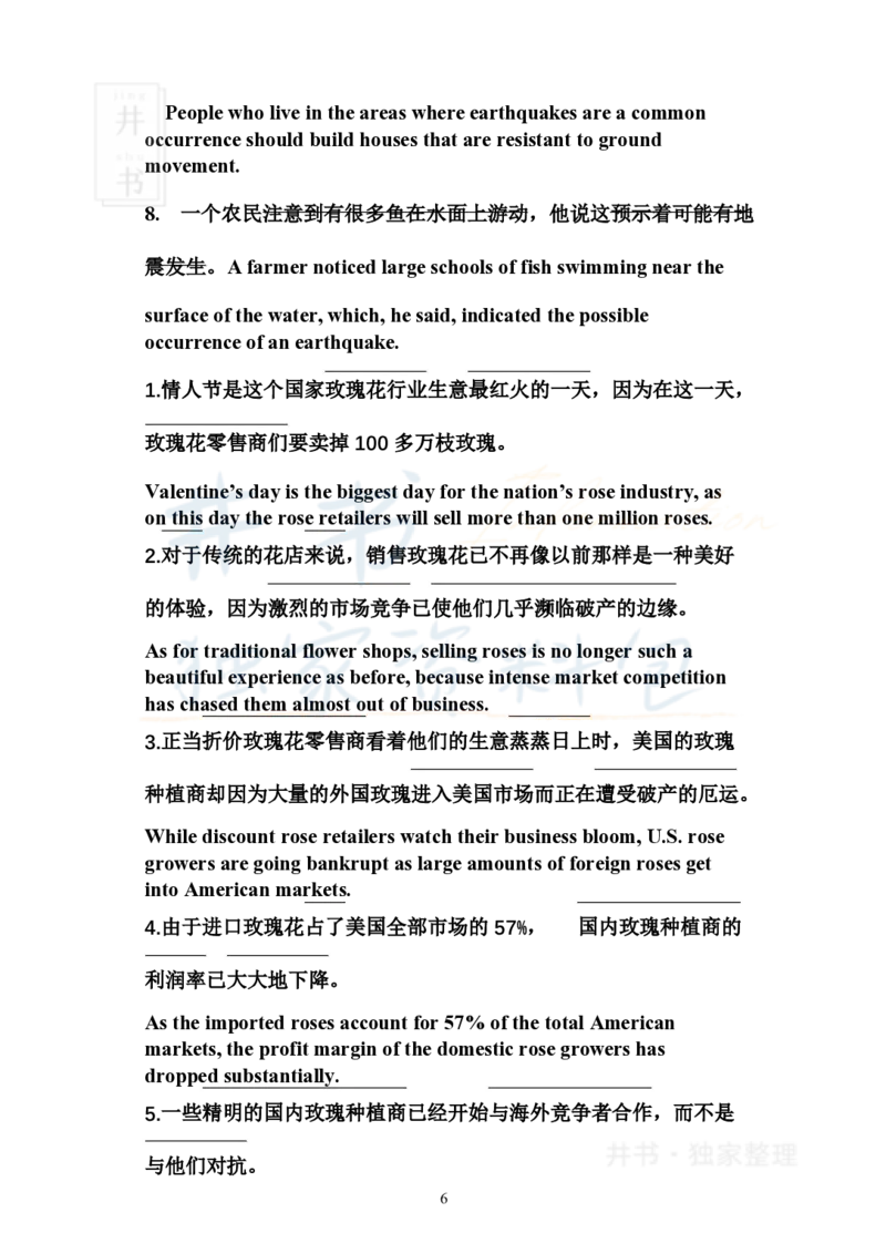 四六级翻译实用句子_大学英语四六级_赠送_四六级作文模板+单词_阅读