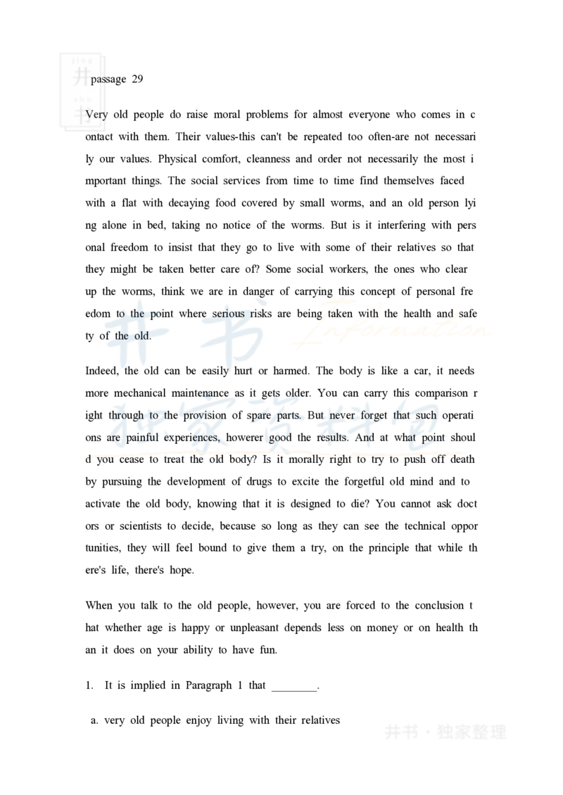 大学英语四级阅读40篇(含答案)_大学英语四六级_赠送_四六级作文模板+单词_阅读