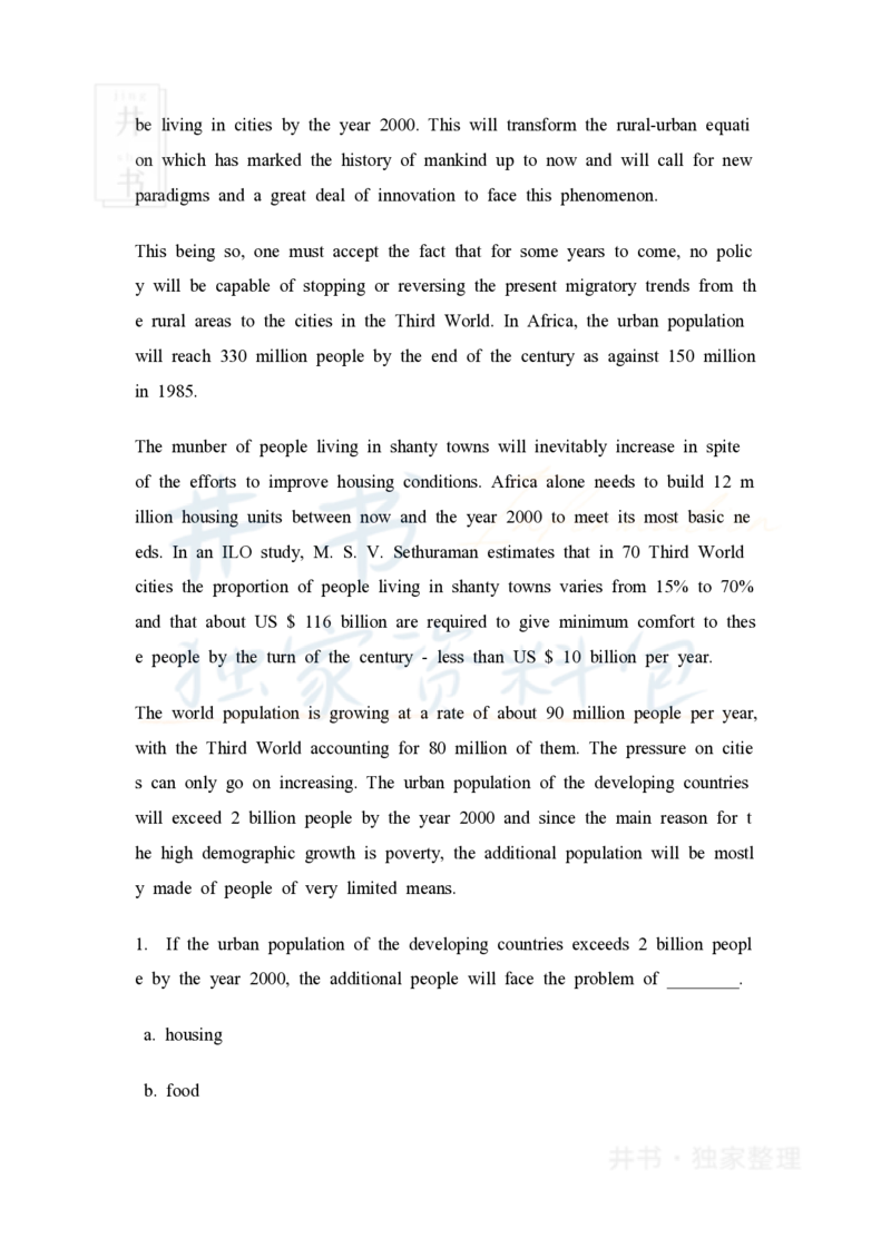 大学英语四级阅读40篇(含答案)_大学英语四六级_赠送_四六级作文模板+单词_阅读