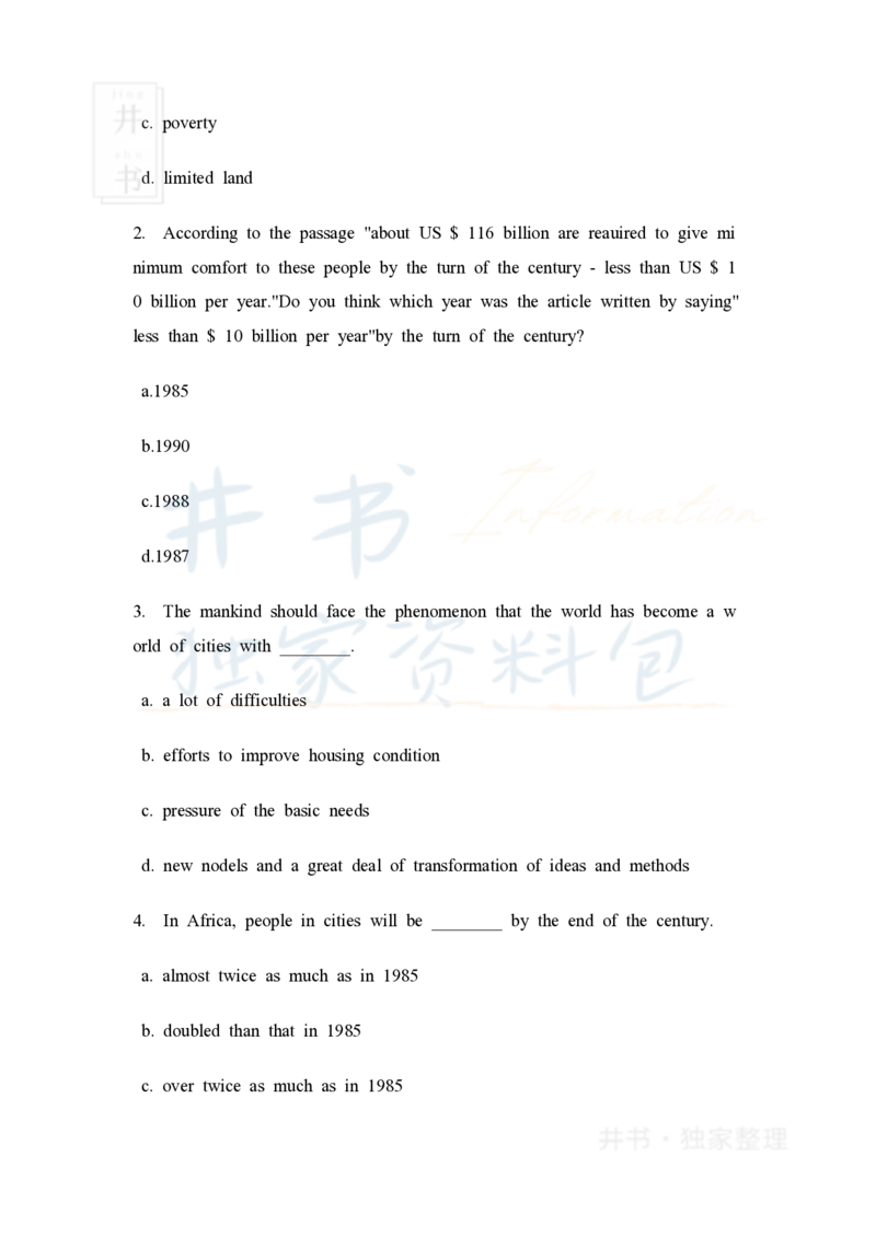 大学英语四级阅读40篇(含答案)_大学英语四六级_赠送_四六级作文模板+单词_阅读