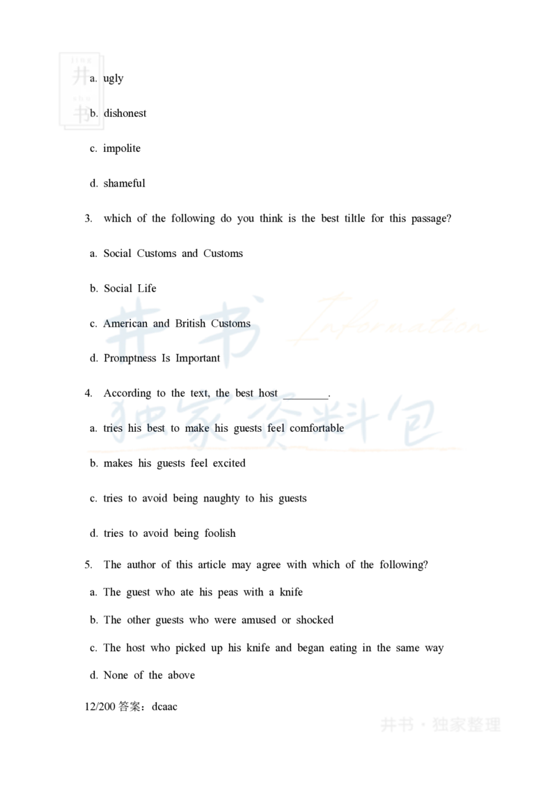 大学英语四级阅读40篇(含答案)_大学英语四六级_赠送_四六级作文模板+单词_阅读