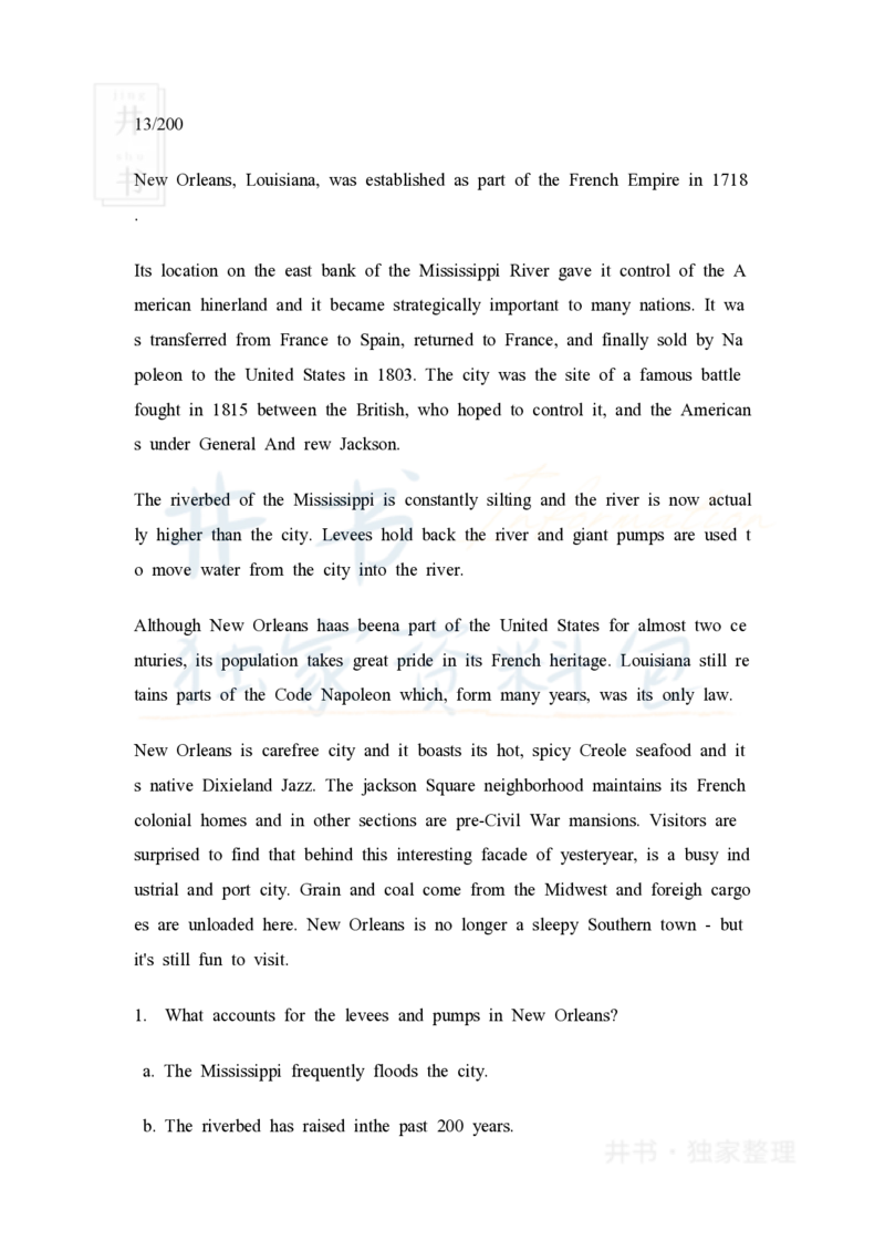 大学英语四级阅读40篇(含答案)_大学英语四六级_赠送_四六级作文模板+单词_阅读