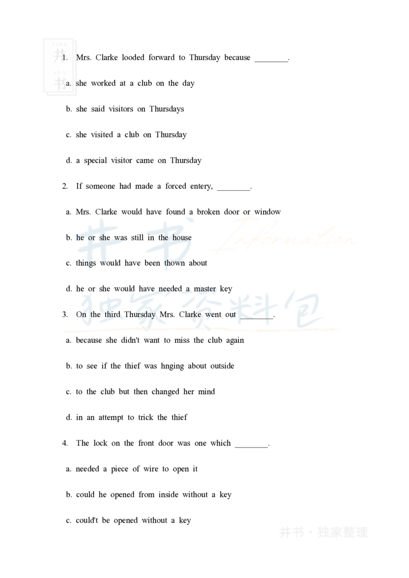 大学英语四级阅读40篇(含答案)_大学英语四六级_赠送_四六级作文模板+单词_阅读