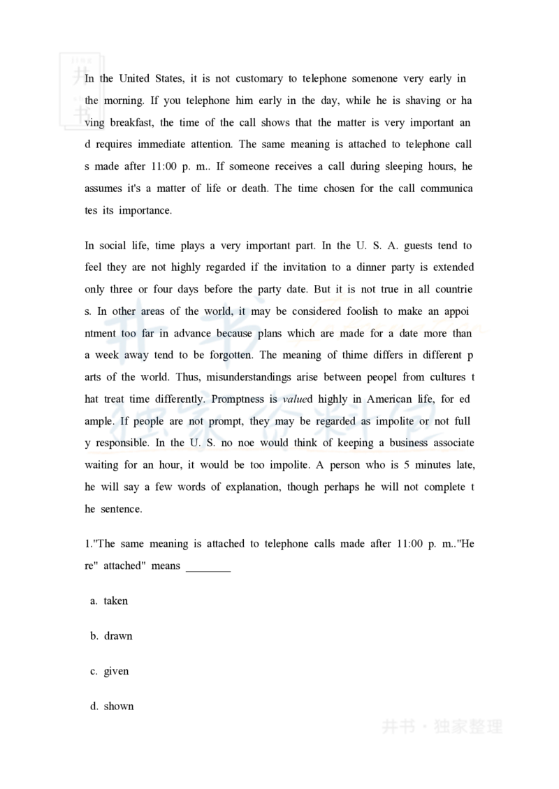 大学英语四级阅读40篇(含答案)_大学英语四六级_赠送_四六级作文模板+单词_阅读