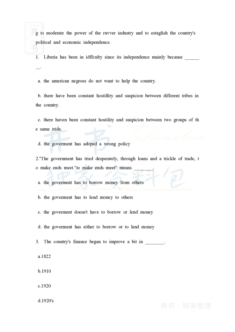 大学英语四级阅读40篇(含答案)_大学英语四六级_赠送_四六级作文模板+单词_阅读