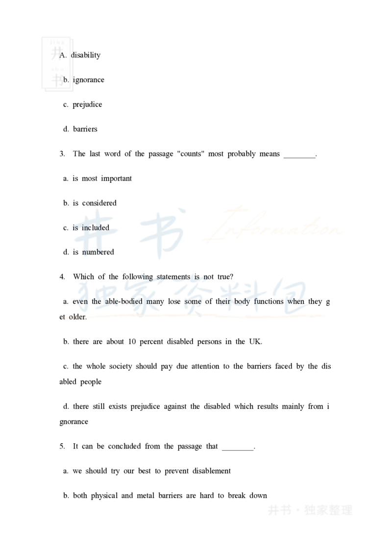 大学英语四级阅读40篇(含答案)_大学英语四六级_赠送_四六级作文模板+单词_阅读