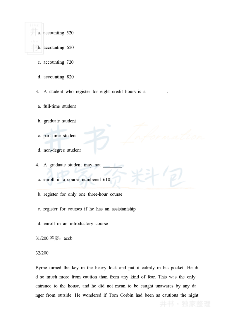 大学英语四级阅读40篇(含答案)_大学英语四六级_赠送_四六级作文模板+单词_阅读