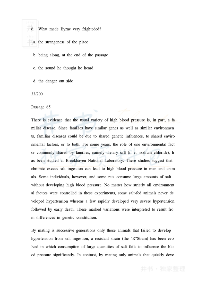 大学英语四级阅读40篇(含答案)_大学英语四六级_赠送_四六级作文模板+单词_阅读