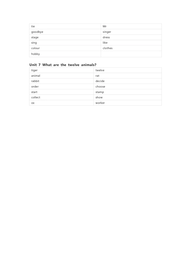 北京版（一起）英语六年级上册单词默写表_26春四年级上下册人教版_四上英语合集人教版PEP英语四年级上册新教材（教学视频+课件+动画+音频+练习+教案）_17练习资料_北京版