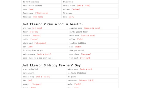 川教版英语六年级上册单词默写表_26春四年级上下册人教版_四上英语合集人教版PEP英语四年级上册新教材（教学视频+课件+动画+音频+练习+教案）_17练习资料_《小学英语单词默写表》