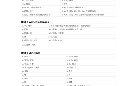 冀教版（一起）英语六年级上册单词默写表_26春四年级上下册人教版_四上英语合集人教版PEP英语四年级上册新教材（教学视频+课件+动画+音频+练习+教案）_17练习资料_冀教版（一起）