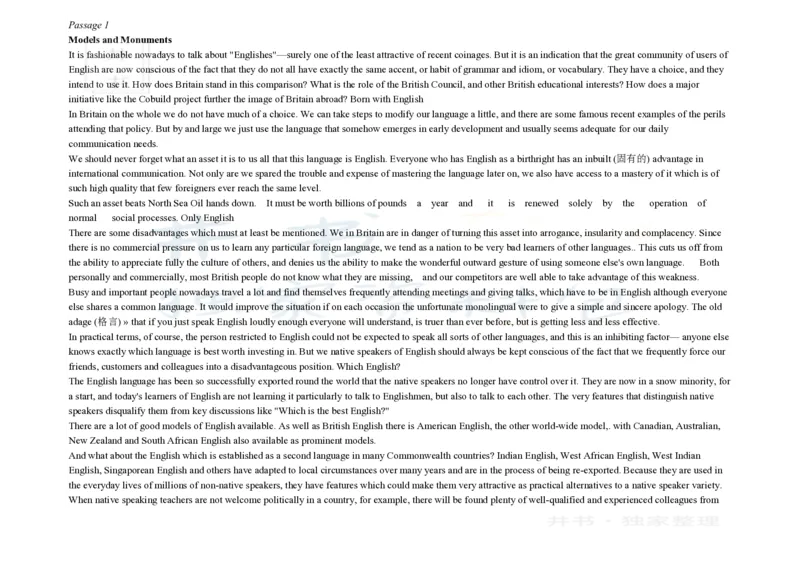 大学英语四级阅读200篇_大学英语四六级_赠送_四六级作文模板+单词_阅读