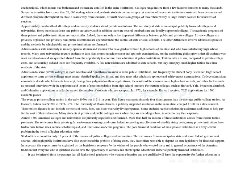 大学英语四级阅读200篇_大学英语四六级_赠送_四六级作文模板+单词_阅读