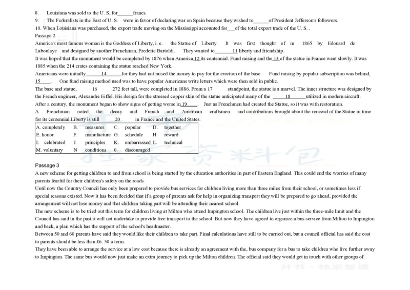 大学英语四级阅读200篇_大学英语四六级_赠送_四六级作文模板+单词_阅读