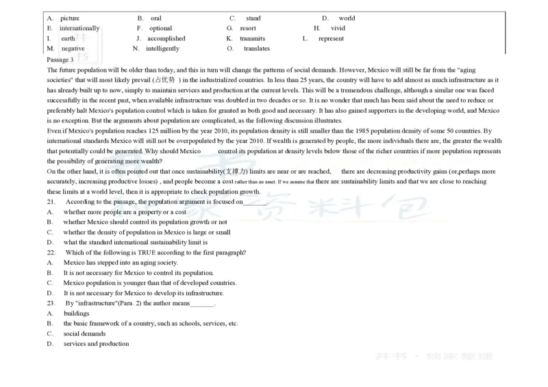 大学英语四级阅读200篇_大学英语四六级_赠送_四六级作文模板+单词_阅读