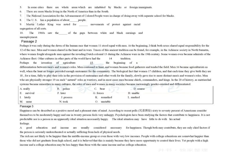 大学英语四级阅读200篇_大学英语四六级_赠送_四六级作文模板+单词_阅读