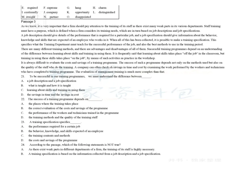大学英语四级阅读200篇_大学英语四六级_赠送_四六级作文模板+单词_阅读