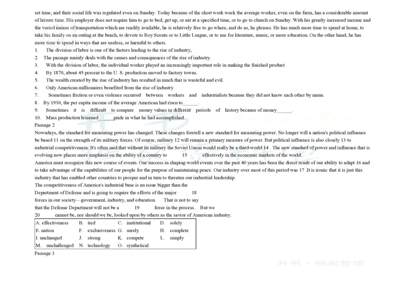 大学英语四级阅读200篇_大学英语四六级_赠送_四六级作文模板+单词_阅读