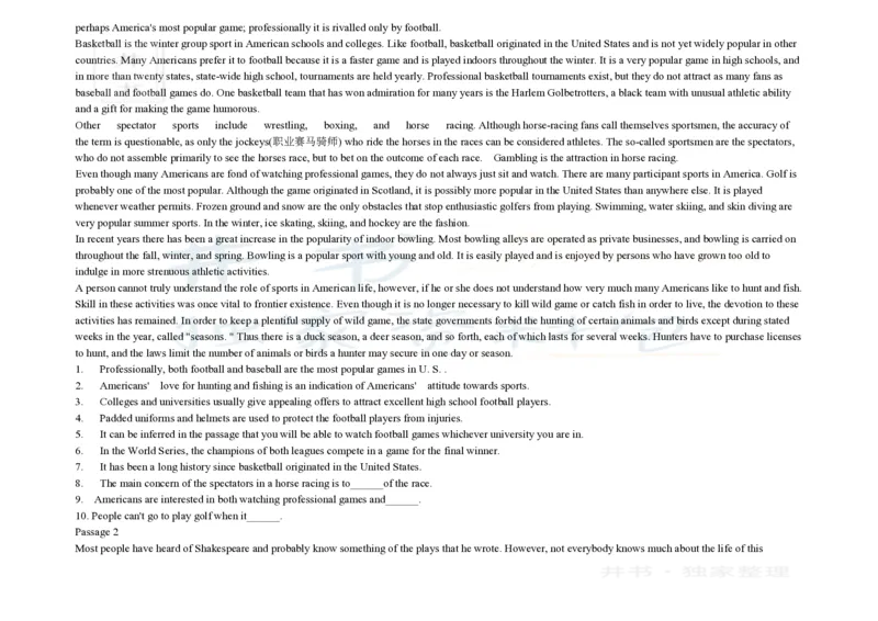 大学英语四级阅读200篇_大学英语四六级_赠送_四六级作文模板+单词_阅读