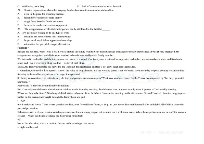 大学英语四级阅读200篇_大学英语四六级_赠送_四六级作文模板+单词_阅读