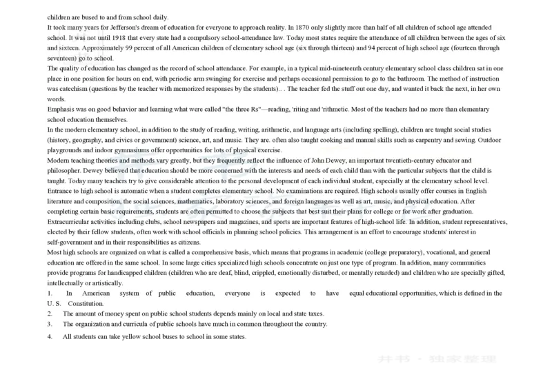 大学英语四级阅读200篇_大学英语四六级_赠送_四六级作文模板+单词_阅读