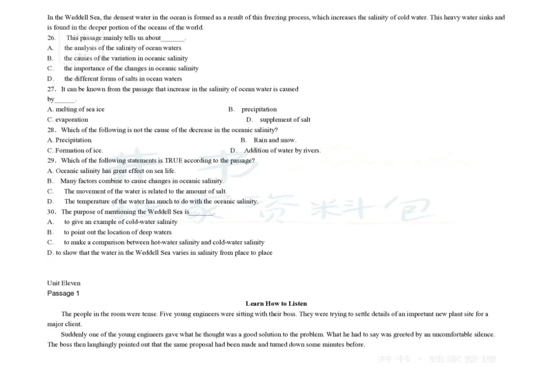 大学英语四级阅读200篇_大学英语四六级_赠送_四六级作文模板+单词_阅读