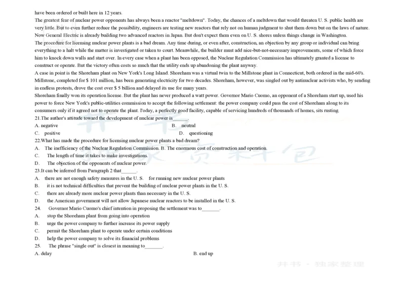 大学英语四级阅读200篇_大学英语四六级_赠送_四六级作文模板+单词_阅读
