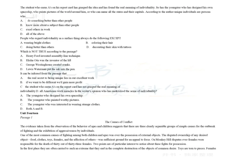 大学英语四级阅读200篇_大学英语四六级_赠送_四六级作文模板+单词_阅读