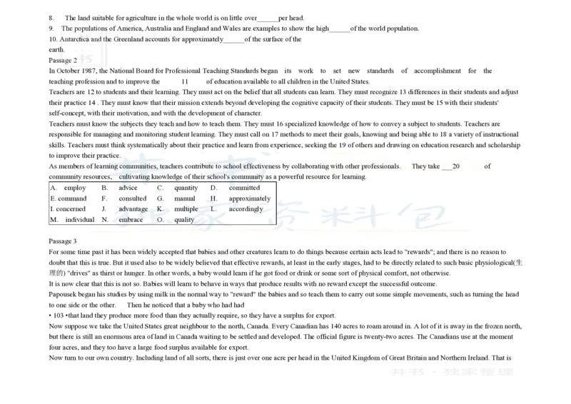 大学英语四级阅读200篇_大学英语四六级_赠送_四六级作文模板+单词_阅读