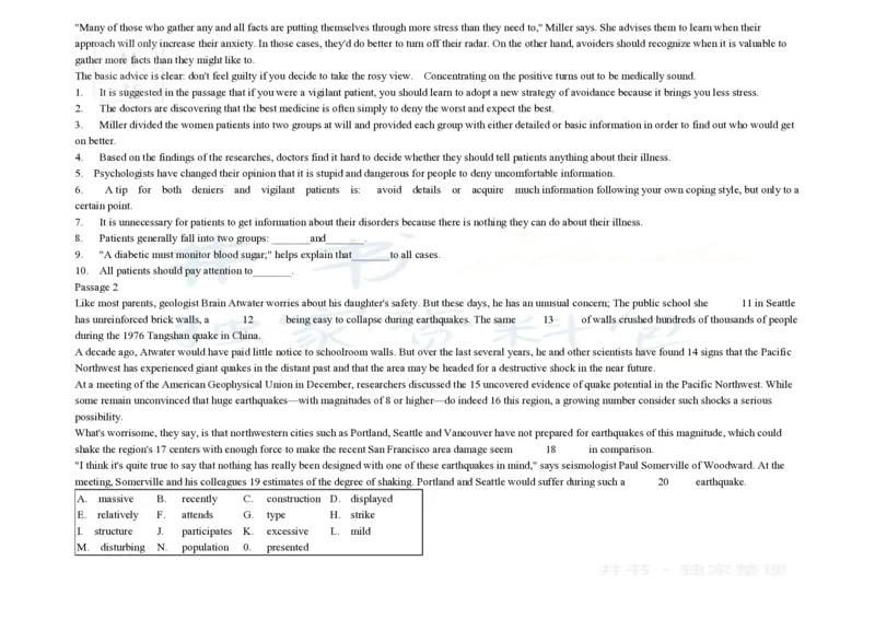 大学英语四级阅读200篇_大学英语四六级_赠送_四六级作文模板+单词_阅读