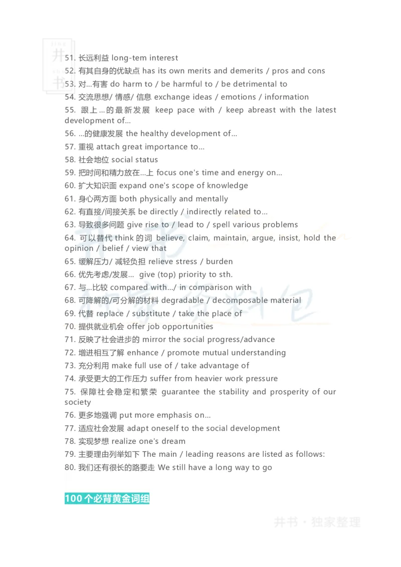 四六级翻译必背句型_大学英语四六级_赠送_四六级作文模板+单词