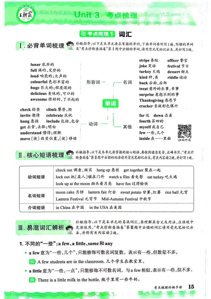 剑桥版英语六年级上册《考点梳理补缺手册》（24秋）_26春四年级上下册人教版_四上英语合集人教版PEP英语四年级上册新教材（教学视频+课件+动画+音频+练习+教案）_17练习资料
