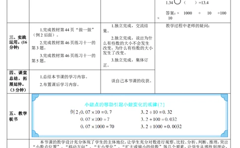 第2课时小数点的移动引起小数大小变化的规律（2）_2026春人教版数学四年级下册_四下人教数学_四年级下册_教案_教案2+导学案人教四下数学_导学案_4小数的意义和性质