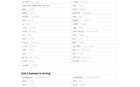 冀教版（一起）英语六年级下册单词默写表_26春四年级上下册人教版_四上英语合集人教版PEP英语四年级上册新教材（教学视频+课件+动画+音频+练习+教案）_17练习资料_冀教版（一起）